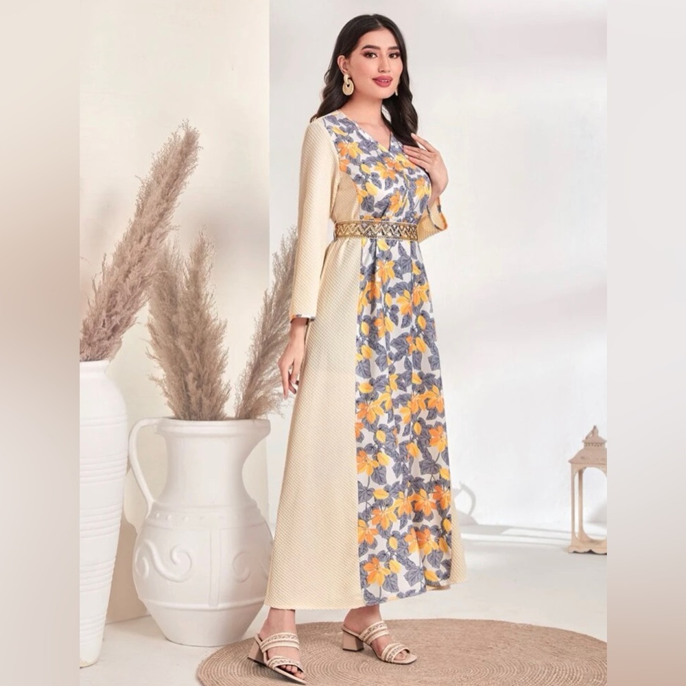 Floral Print Multi-Color Dress - Picture 5 of 12
